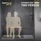 Steamspa Two Person 35 in. Teak Wood Wall Mounted Folder Shower Seat in Chrome Trim SSP-SS-D-CH - alternate 3